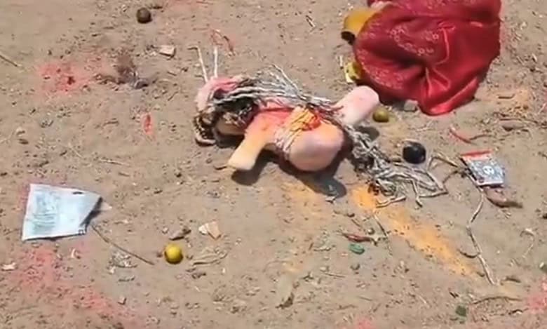 Traces of black magic found near KCR’s house in Hyderabad