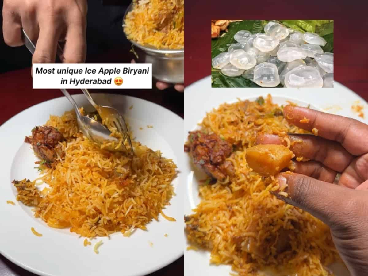 Ice Apple Biryani by Hyderabadi restaurant leaves people angry