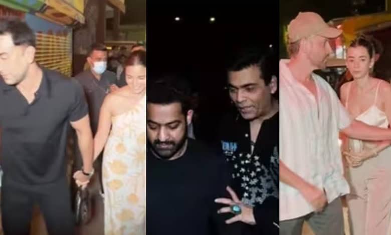 Jr NTR bonds with Ranbir-Alia, Hrithik-Saba over dinner