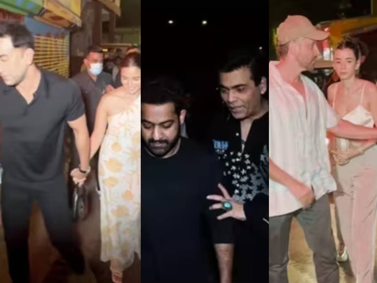 Jr NTR bonds with Ranbir-Alia, Hrithik-Saba over dinner