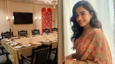 Rashmika Mandanna visits Mahesh Babu's restaurant in Banjara Hills