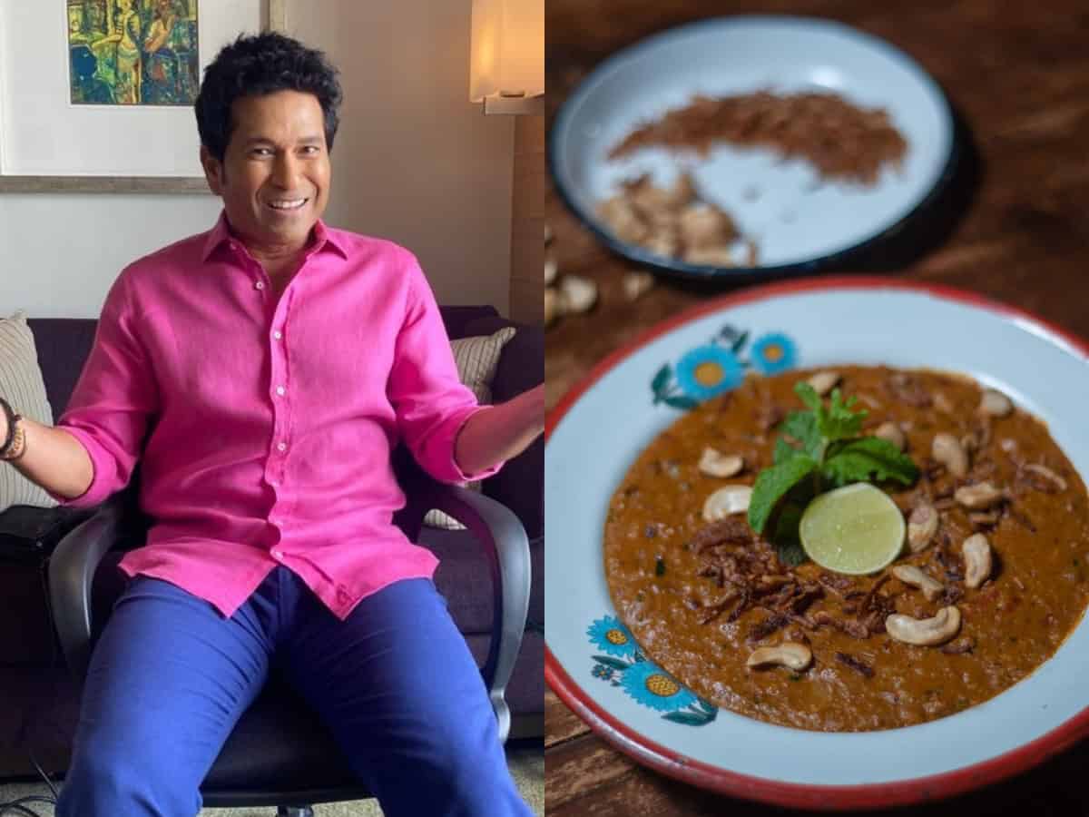 Sachin Tendulkar relishes on Hyderabadi Haleem, courtesy of?