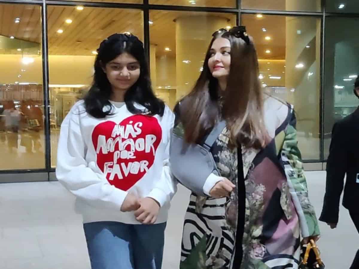 Aishwarya Rai Bachchan, daughter Aaradhya return to Mumbai from Cannes