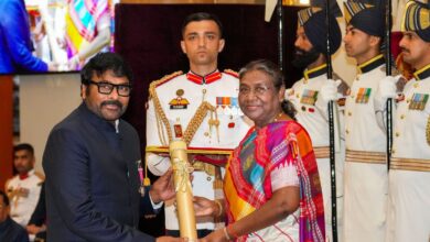 Vyjayanthimala, Chiranjeevi, late Justice M Fathima Beevi conferred Padma awards
