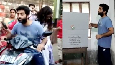 Arijit Singh rides scooty with wife Koel Roy to vote in his Bengal hometown Jiaganj