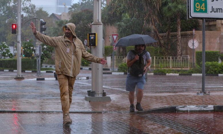 UAE hit by heavy rain, thunder, Indian airlines issue alert