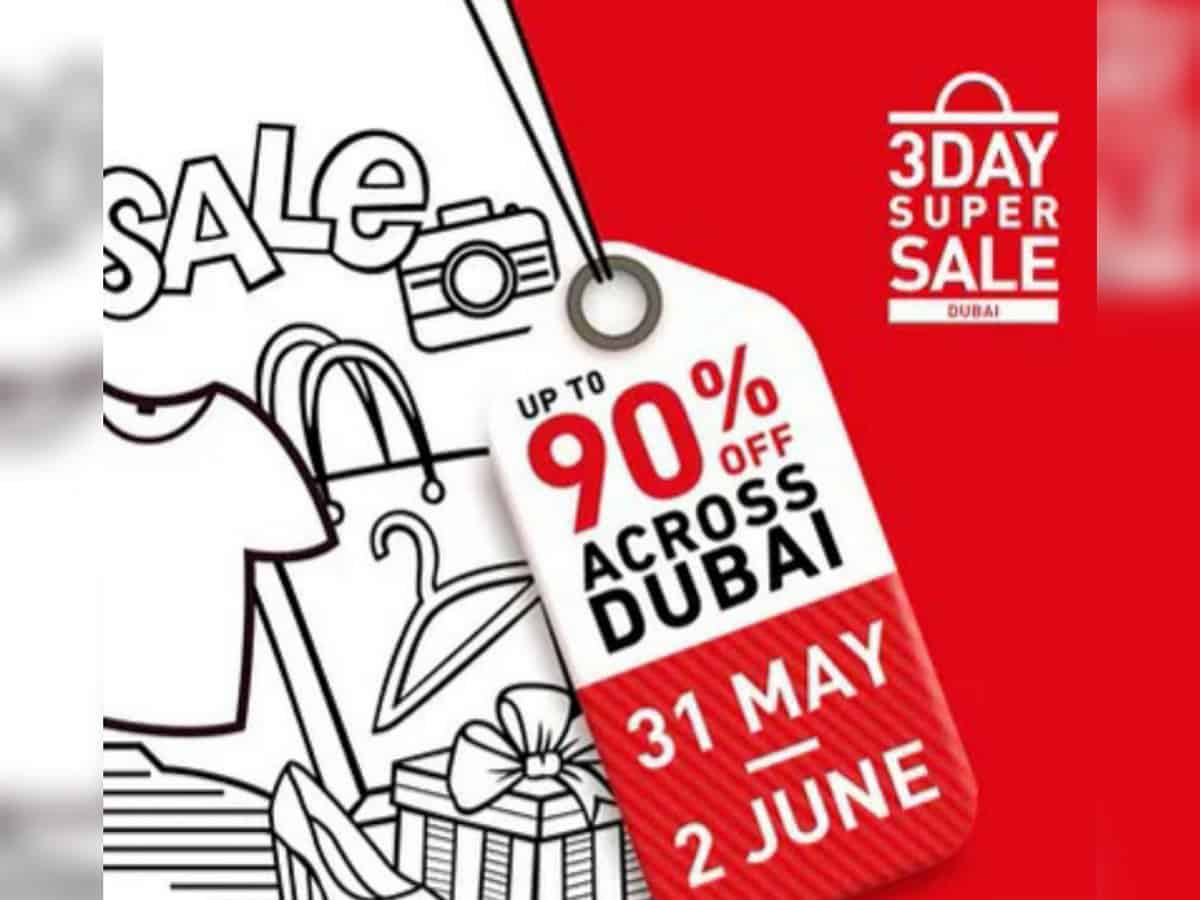 3-day super sale in Dubai: Up to 90% discounts at 2,000 stores