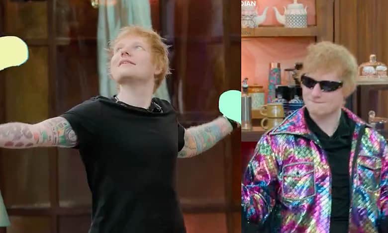 Ed Sheeran sings Bhangra remix of ‘Shape of You’, narrates SRK dialogue in DDLJ pose