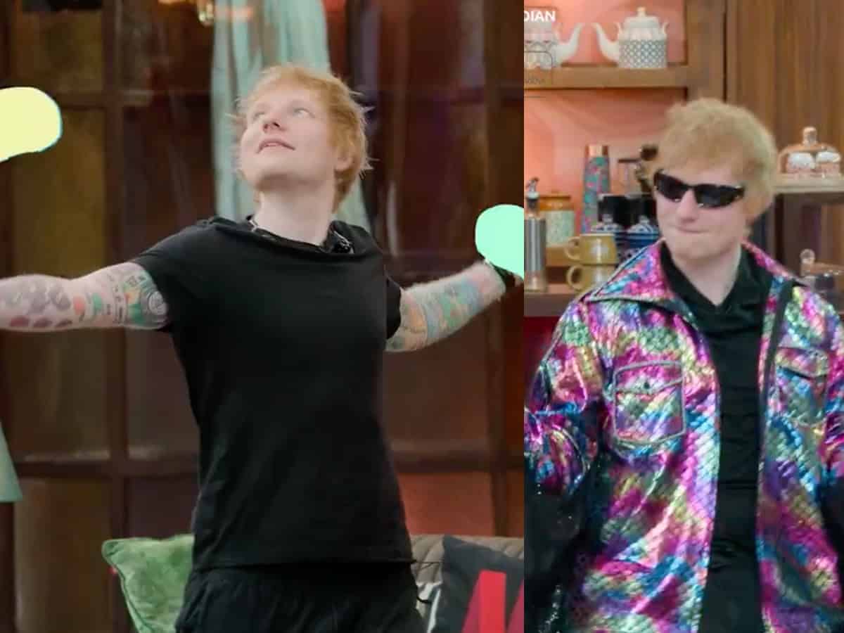 Ed Sheeran sings Bhangra remix of ‘Shape of You’, narrates SRK dialogue in DDLJ pose