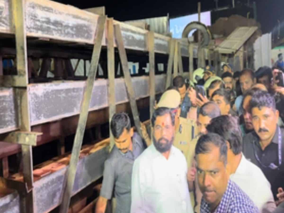 Eknath Shinde orders probe as hoarding collapses