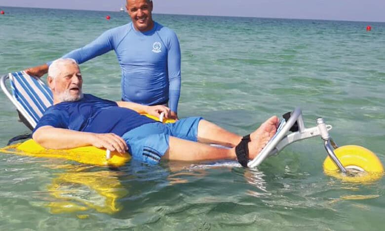 Free 'floating chair' service launched at Sharjah beech