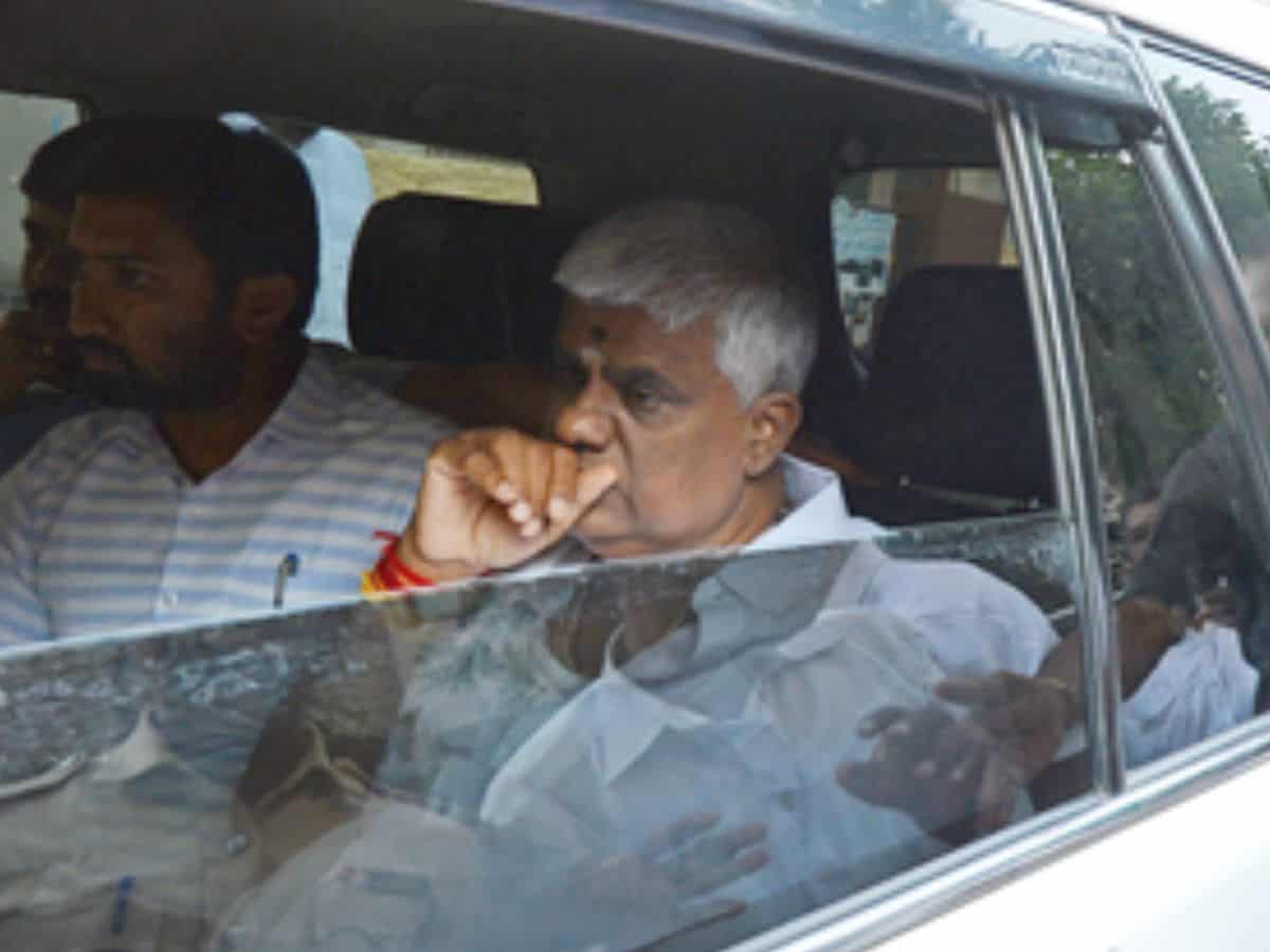H.D. Revanna heads to father Deve Gowda's house after release from prison