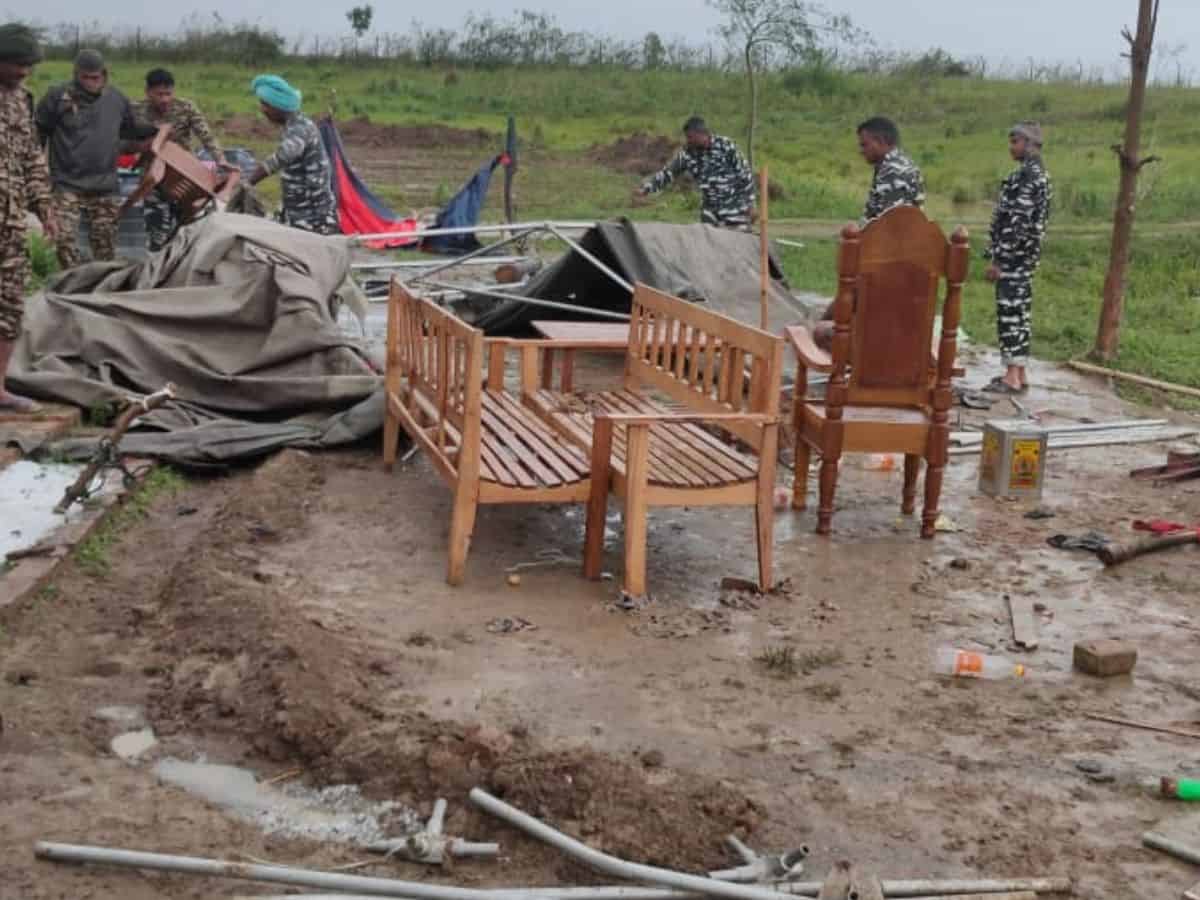 Heavy rain & Strom in Manipur.