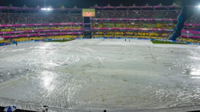 IPL 2024 T20 cricket match between RR and KKR delayed after rain