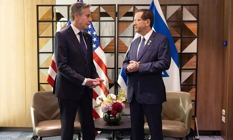 Israeli PM Benjamin Netanyahu and US Secretary of State Antony Blinken