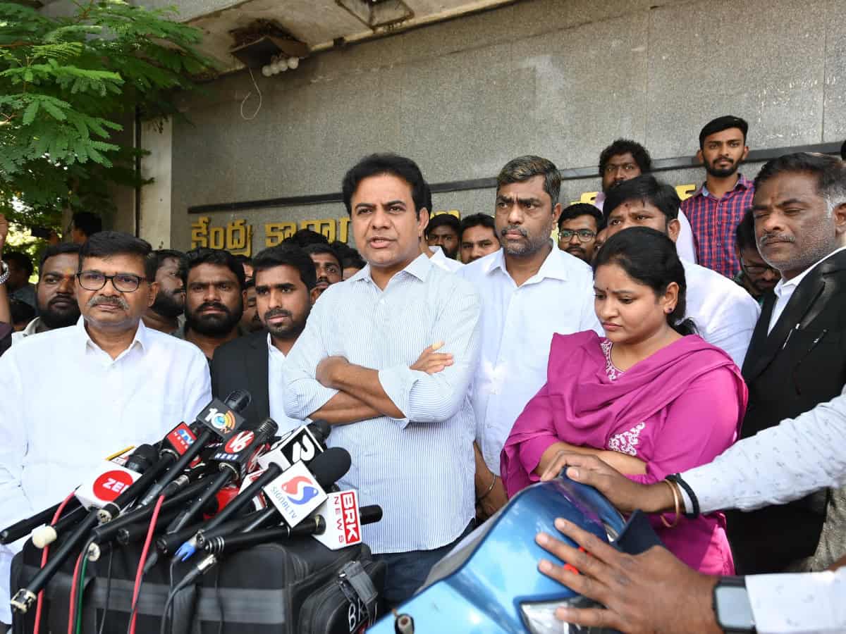 KTR's 'jail challenge' to Revanth in Osmania 'fake circular' case