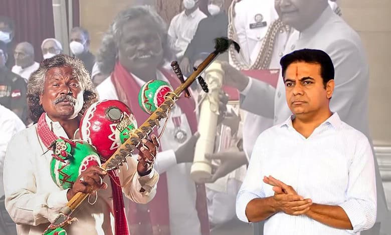 KTR vows help to struggling Padma awardee musician from Telangana