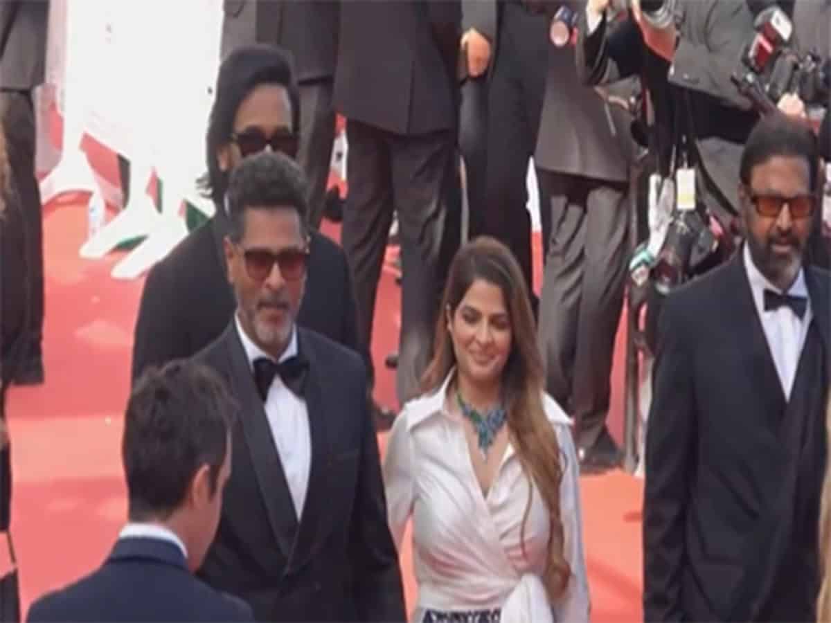 Prabhu Deva, Mohan Babu, Vishnu Manchu walk Cannes redcarpet in style