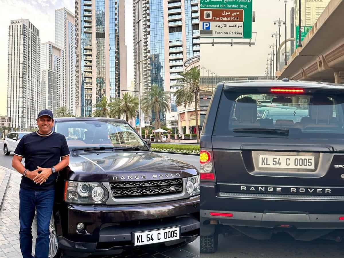 Video: Businessman parks Kerala-registered Range Rover outside Burj Khalifa