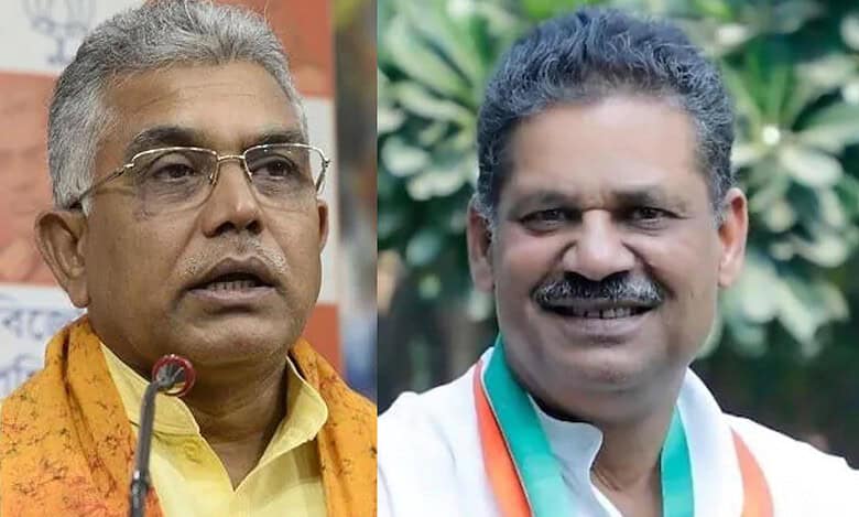 Ex-cricketer Kirti Azad is pitted against BJP rival Dilip Ghosh