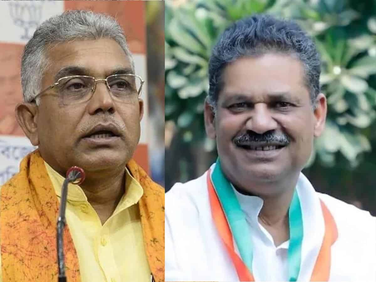 Ex-cricketer Kirti Azad is pitted against BJP rival Dilip Ghosh