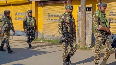 Kulgam: Security forces personnel during an encounter with militants, in Kulgam of Jammu & Kashmir, Tuesday, May 7, 2024. (PTI Photo)