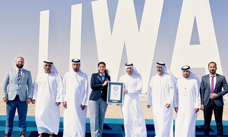 UAE sets new Guinness World Records with 'Liwa' sign
