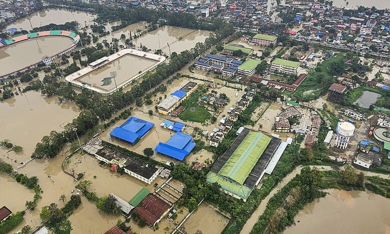 Troops rescue 1K people from floods in Manipur, relief ops on: Assam Rifles