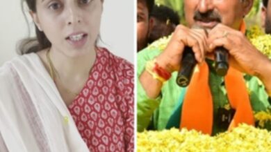 Nisha Yogeshwar, the daughter of Karnataka BJP MLC and former minister C.P. Yogeshwara
