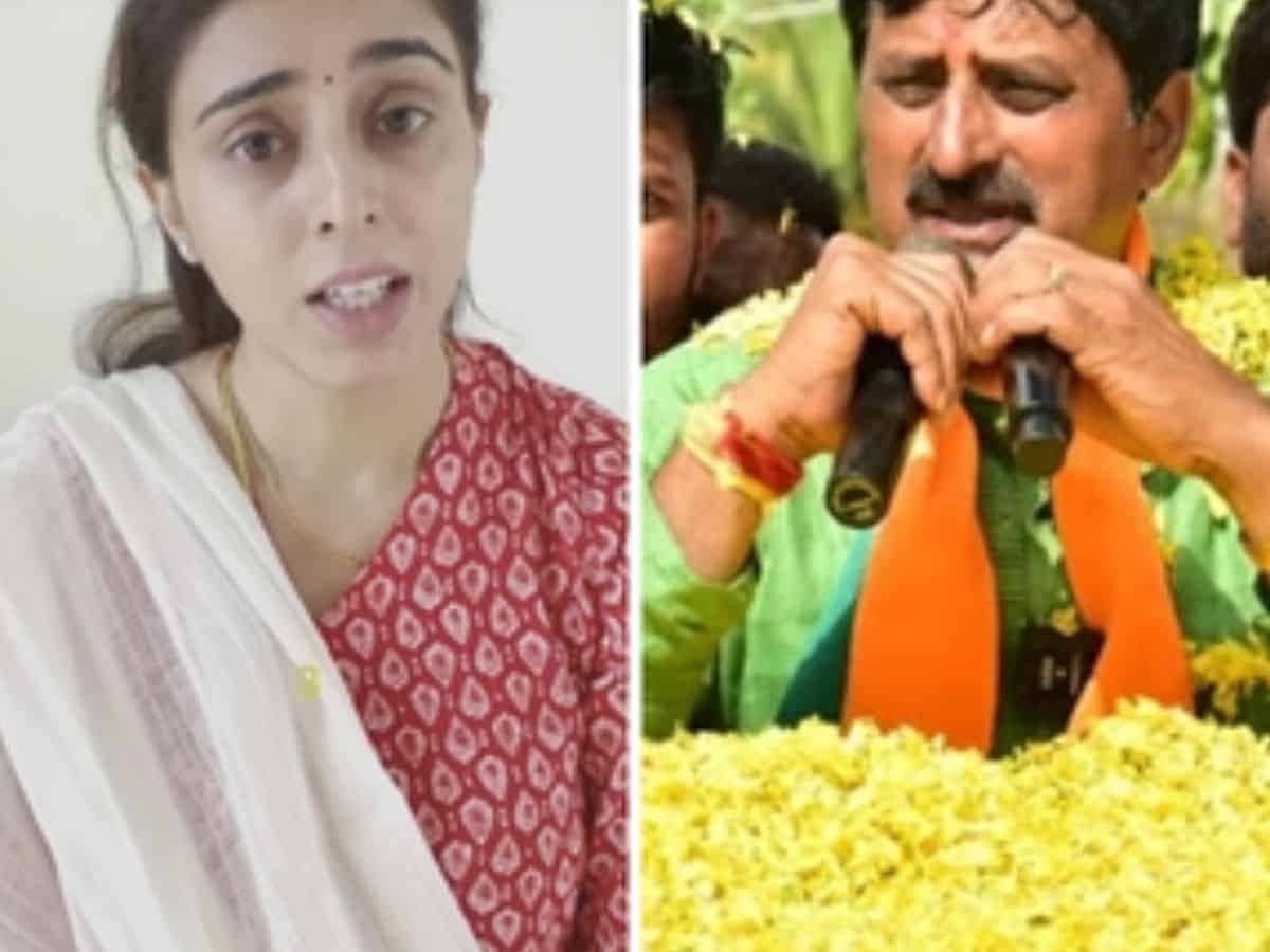 Nisha Yogeshwar, the daughter of Karnataka BJP MLC and former minister C.P. Yogeshwara
