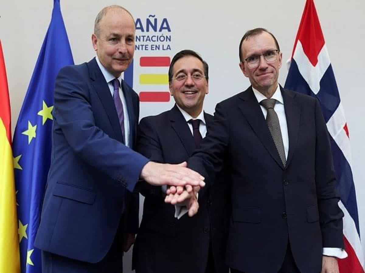 Spain, Norway, Ireland formally recognise Palestinian state
