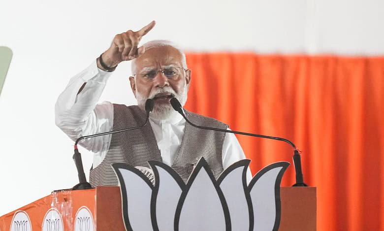 PM Modi campaigns in Delhi