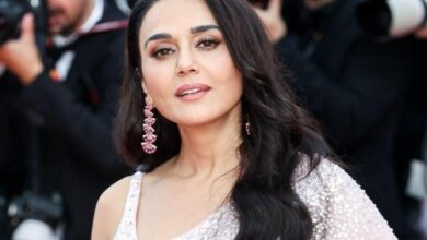 Preity Zinta adds desi touch to Cannes red carpet in pink saree