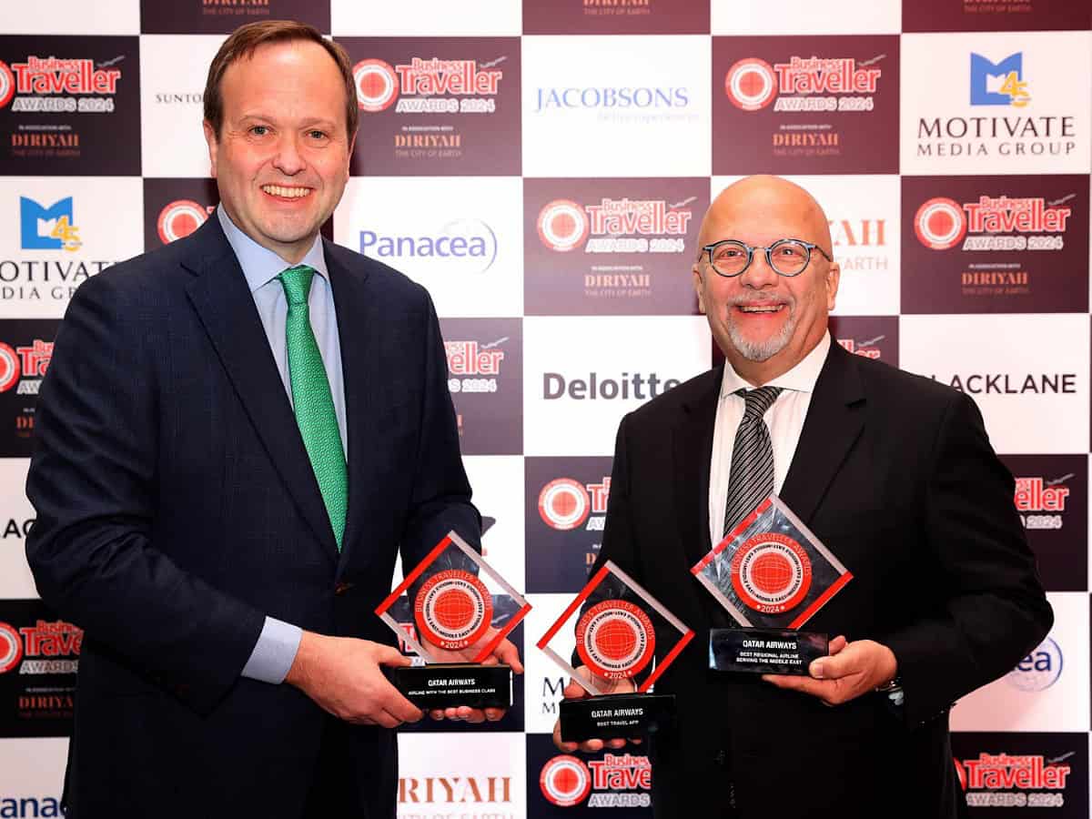 Qatar Airways wins 3 titles at Business Traveller Middle East Awards 2024