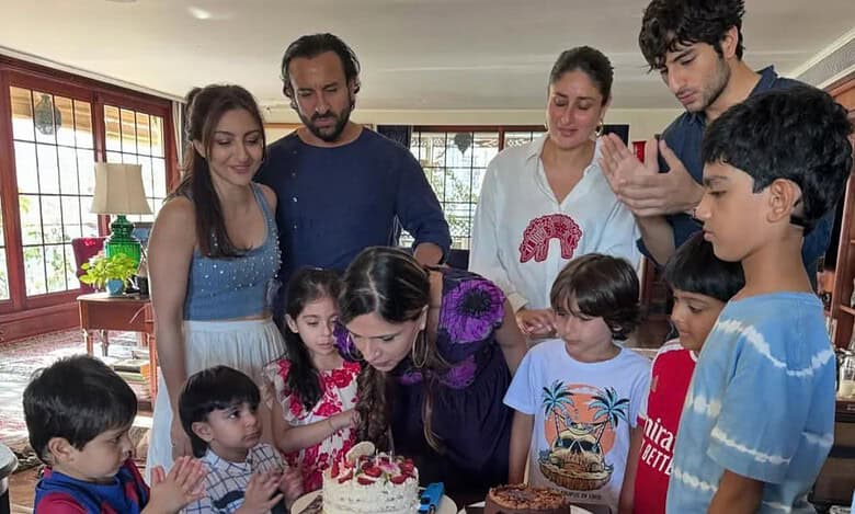 Soha, Saif, Kareena celebrate Saba Pataudi's birthday