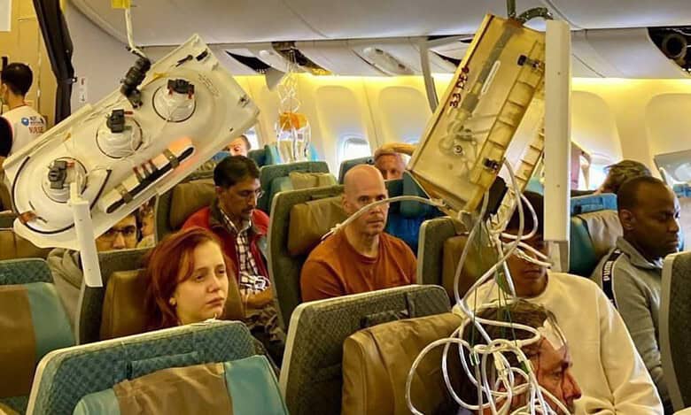 Singapore Airlines Boeing 777 flight from London to SG.