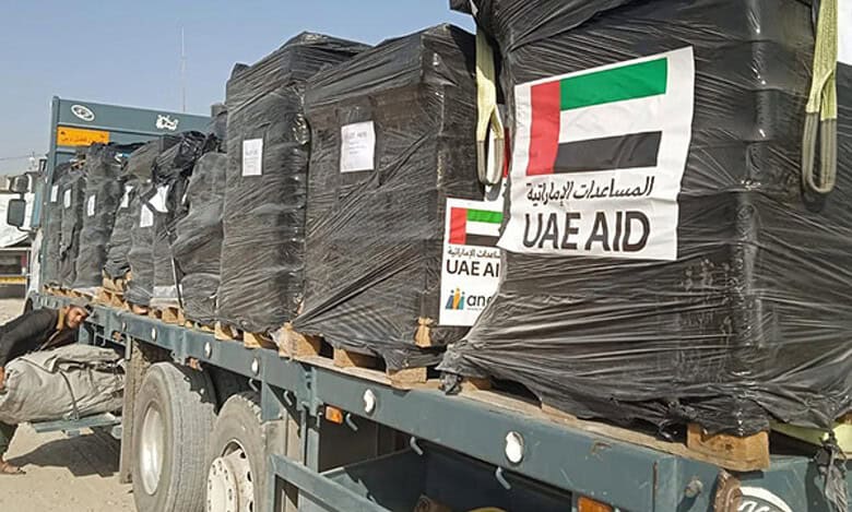 UAE delivers 400 tonnes of food aid to Gaza Strip