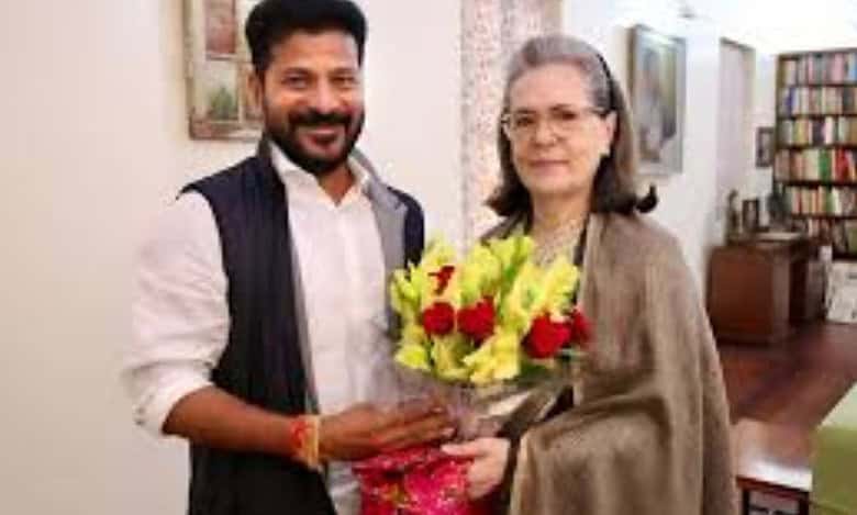 Revanth Reddy officially invites UPA chairperson and Rajya Sabha MP Sonia Gandhi as the chief guest for Telangana Formation Day celebrations to be held at the Secunderabad Parade Grounds on June 2.