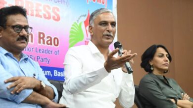 Harish Rao alleged that certain national parties were raising the demand for the continuation of Hyderabad as the common capital for ten more years.