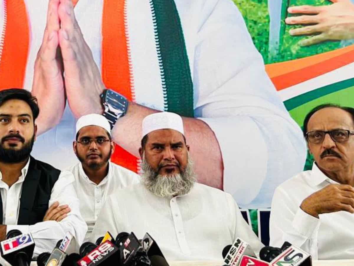 Hazrat Maulana Khaja Kaleemuddin, state president of Jamiat Ulama-i-Hind, has announced the organisation's support for Congress in the general elections.
