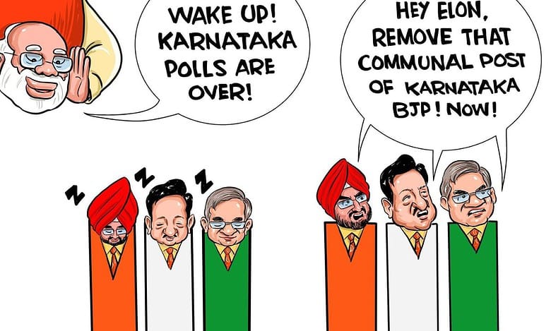 BJP Nizamabad candidate Dharmapuri Arvind posts an animated video on Muslim quota on his X handle.
