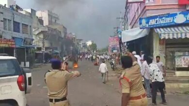 Several constituencies witness a war-like situation on the day of the election in Andhra Pradesh on Monday, as clashes between TDP and YSRCP workers erupt throughout the day, resulting in injuries to scores of people.