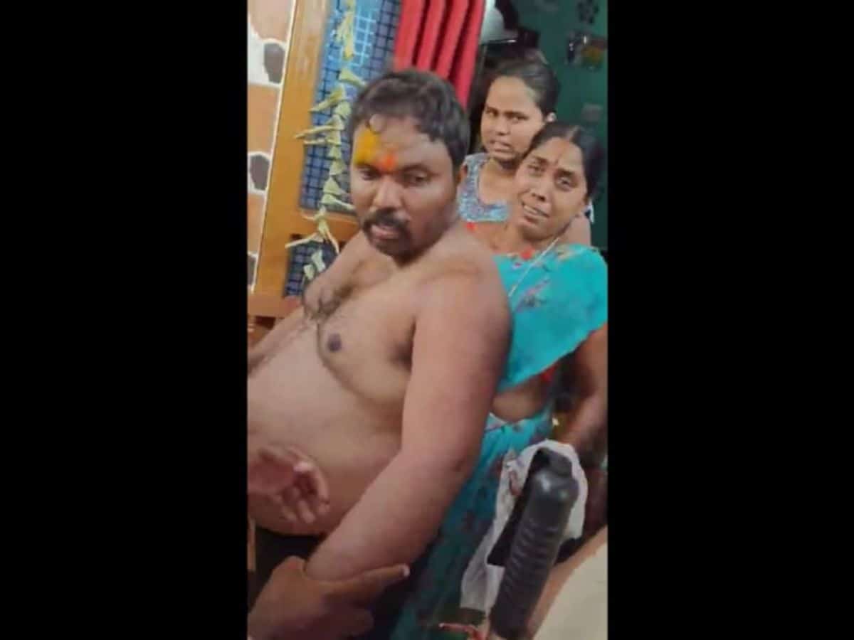 The brother of the husband of a municipal councilor of Achampet belonging to BRS party attacked with sticks allegedly by Congress workers.
