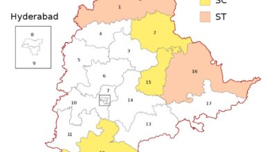 Telangana records a polling percentage of 66.3 % in the Lok Sabha elections.