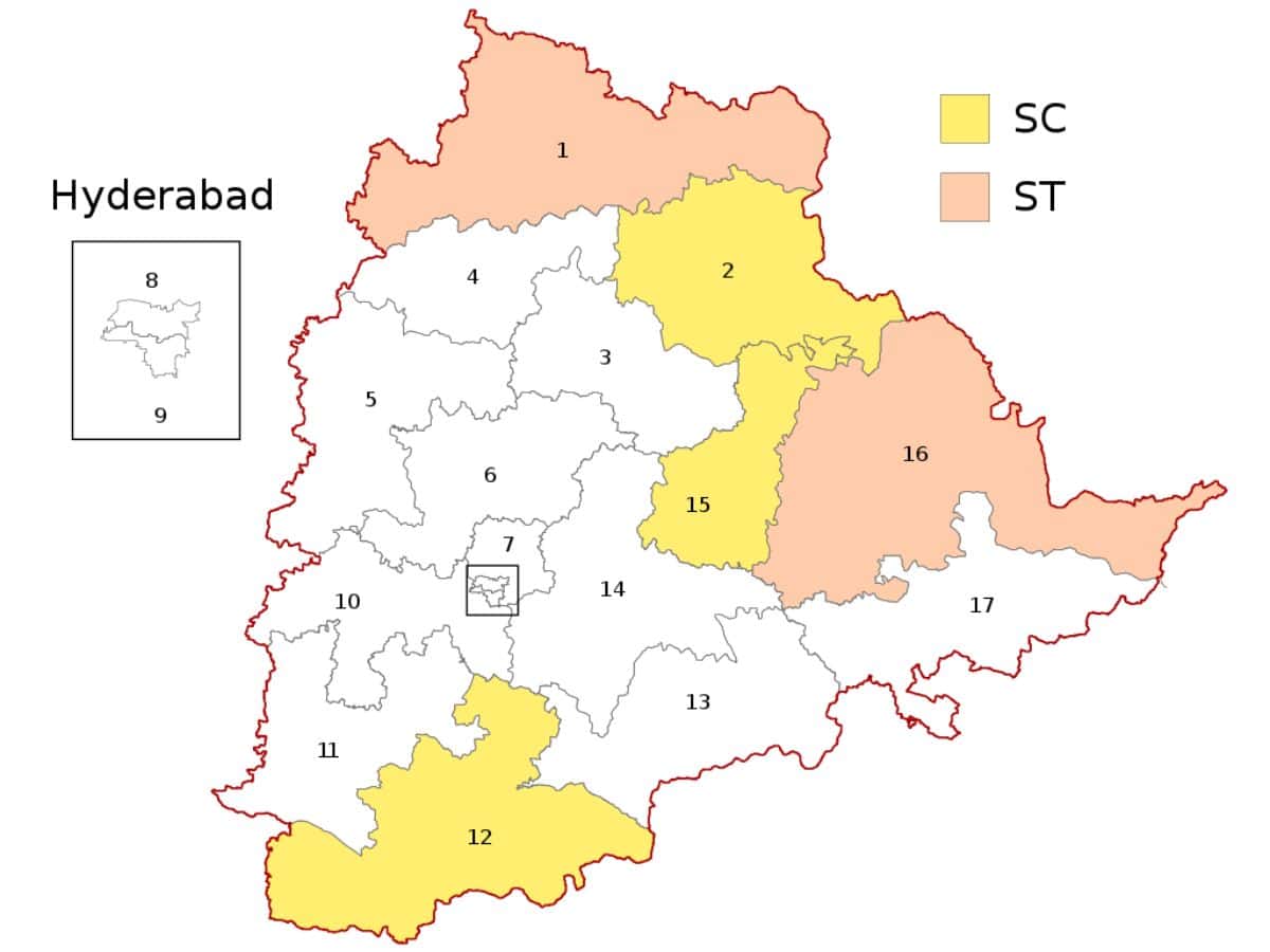 Telangana records a polling percentage of 66.3 % in the Lok Sabha elections.