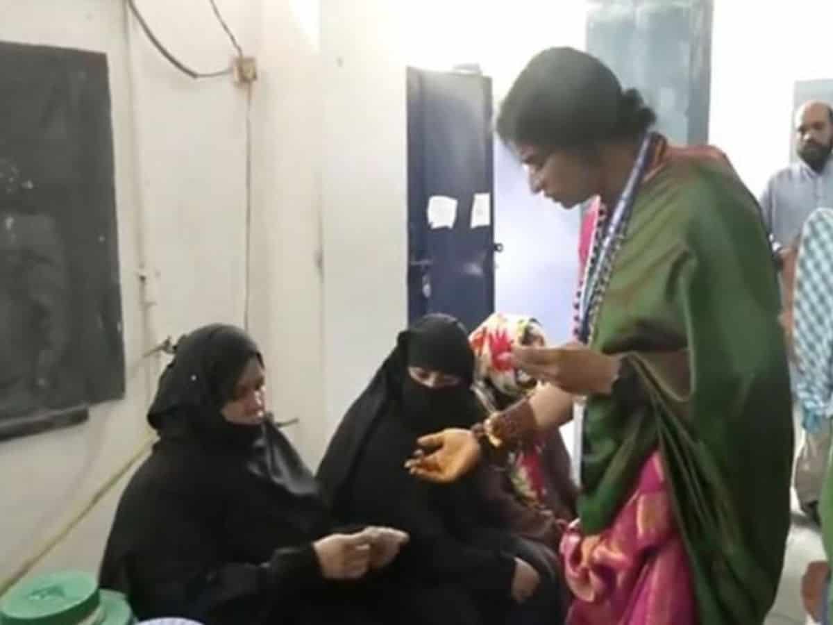 The complaint alleges that demanding Muslim women voters to remove their veils, verifying their identity cards and questioning their identities has adversely resulted in the voter turnout of Muslim women voters for the rest of the day on Monday.
