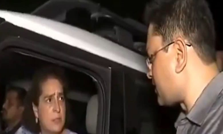 Priyanka Gandhi schools scribe on Food Security Act launched during UPA regime