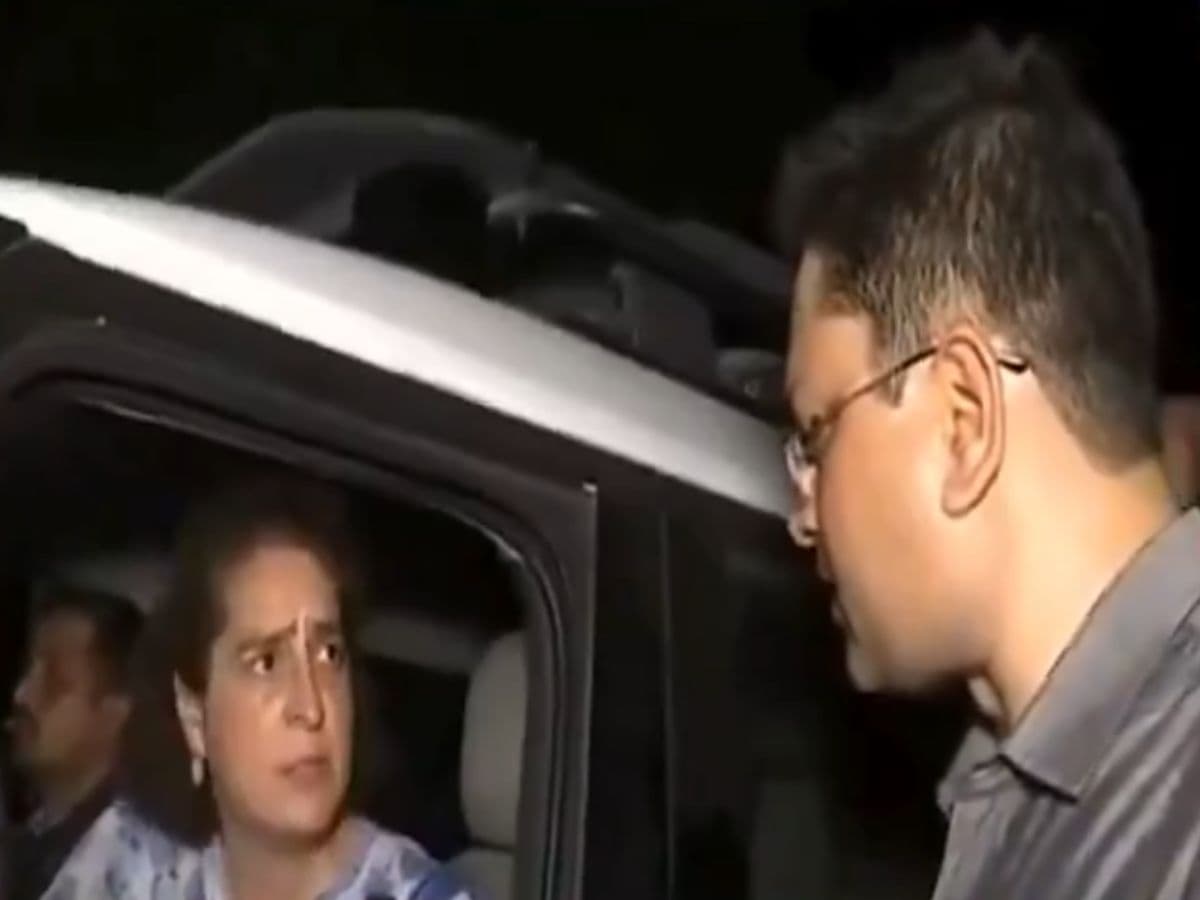 Priyanka Gandhi schools scribe on Food Security Act launched during UPA regime