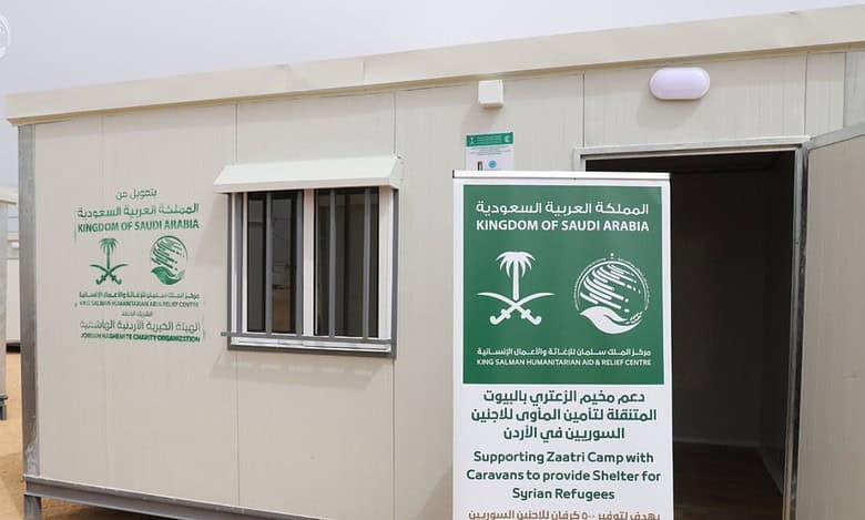 Saudi Arabia provides 500 mobile homes to Syrian refugees in Jordan