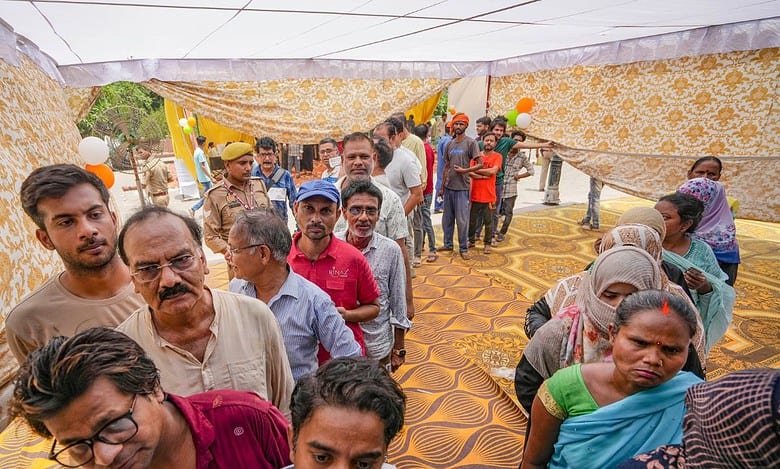 Fifth phase: Voting underway in 49 LS seats, 23.66 per cent turnout in first four hours